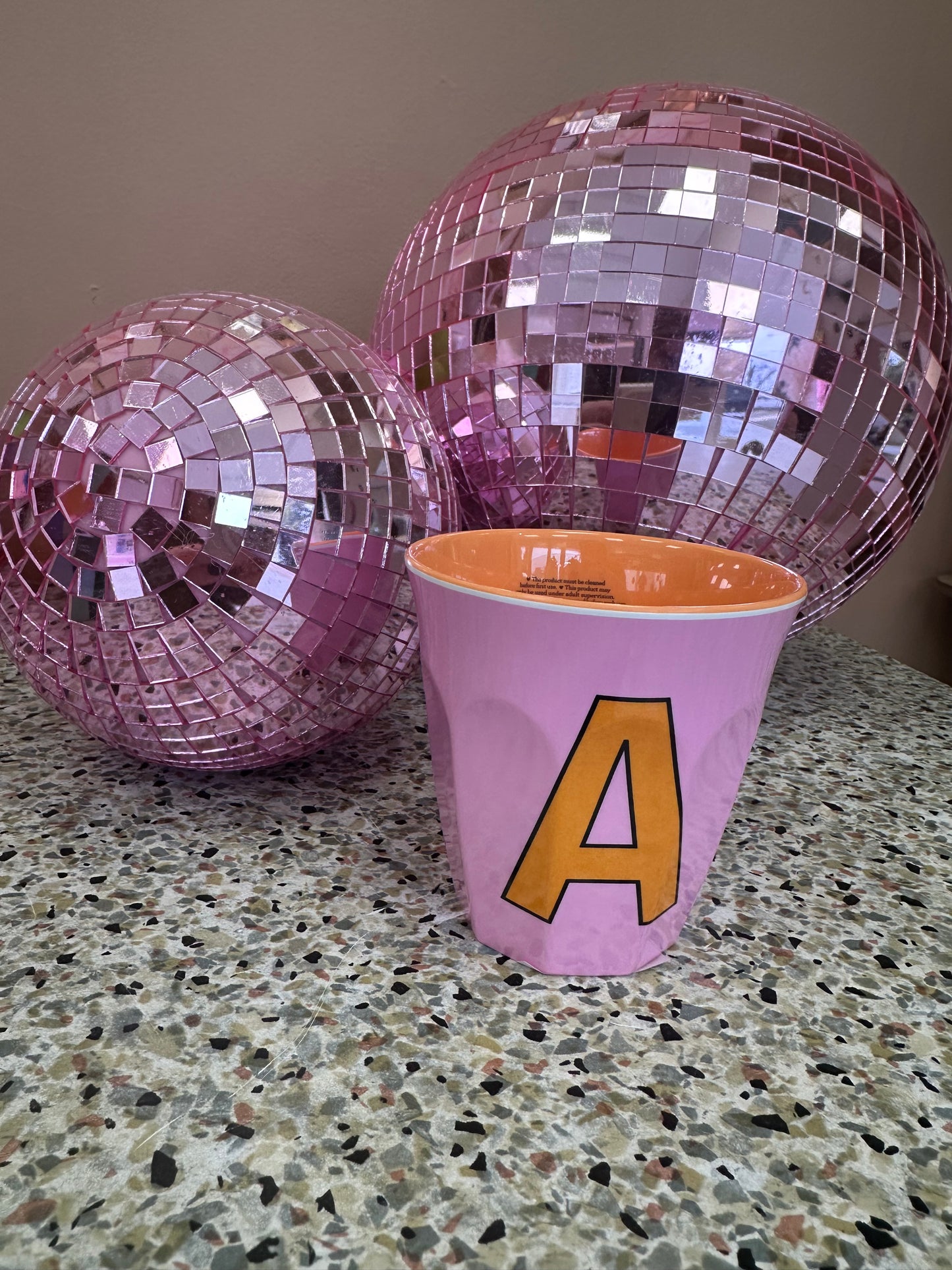 Gobelet alphabet 🌸(rose)