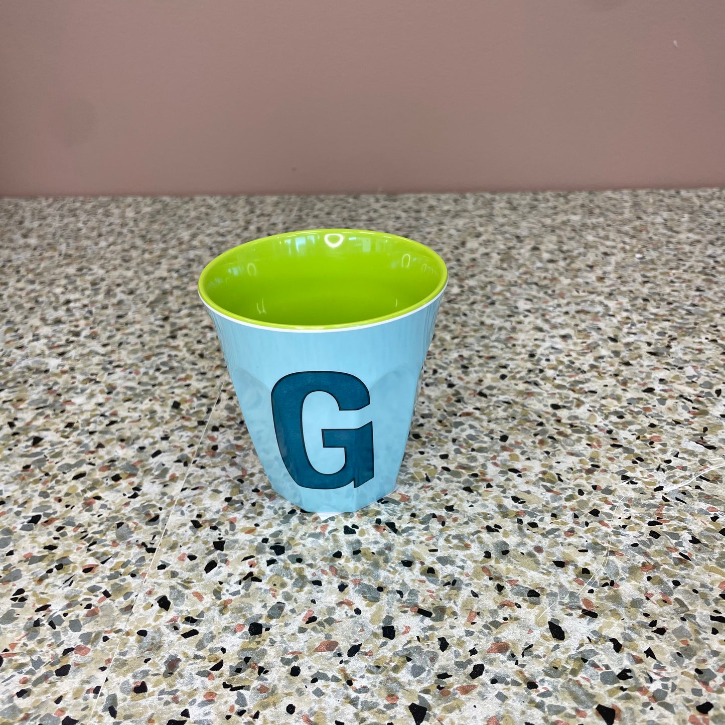 Gobelet alphabet 🦋(bleu)
