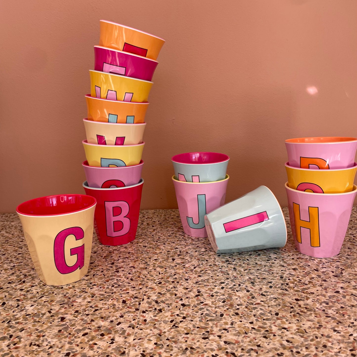 Gobelet alphabet 🌸(rose)